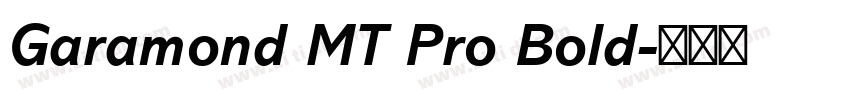 Garamond MT Pro Bold字体转换